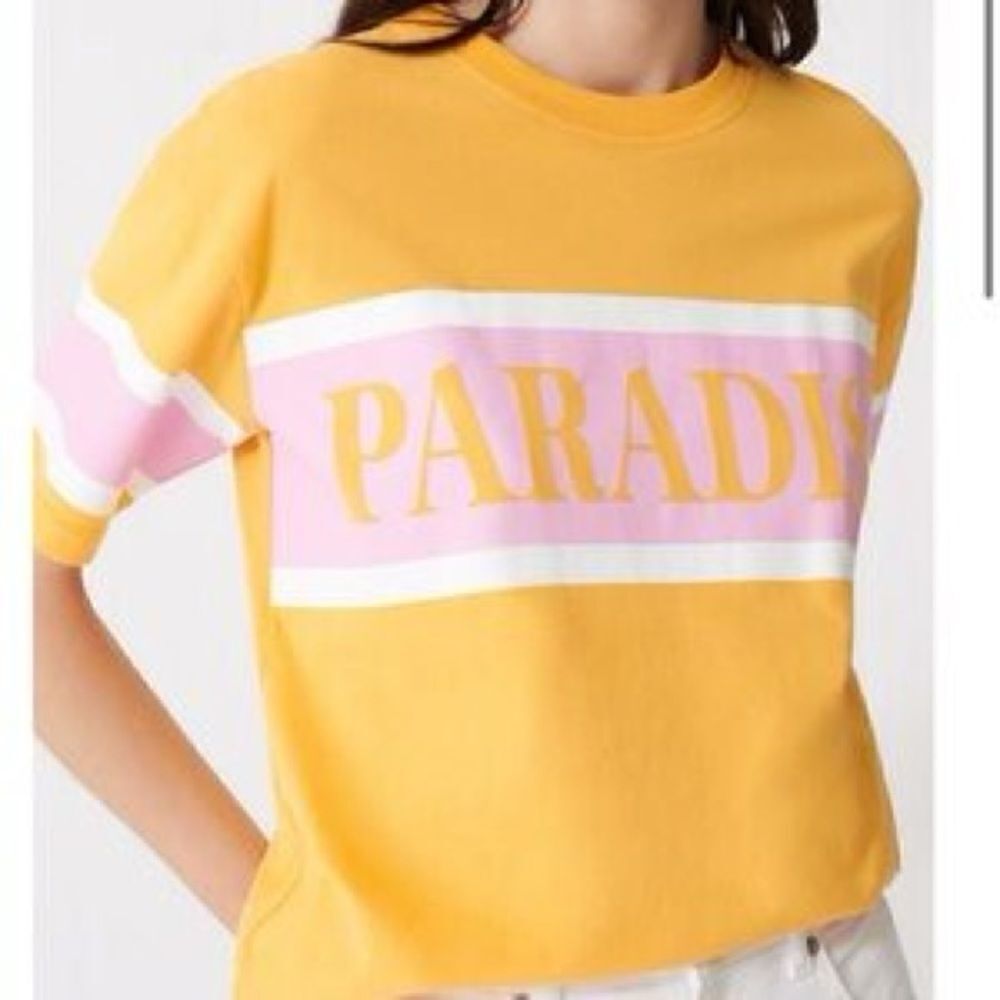 Maje Tara Paradise Color Blocked Tee